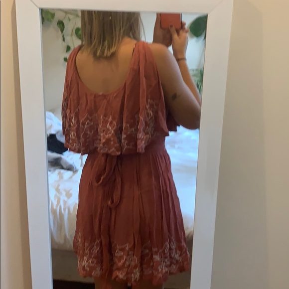 Flowy, Pink, floral beaded Free People dress! - Picture 2 of 2